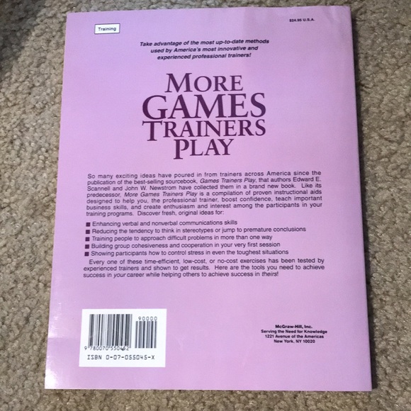 ✨3/$12✨ More Games Trainers Play by John W. Newstrom - Picture 2 of 2